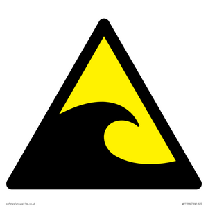 W056 Warning: Tsunami hazard zone